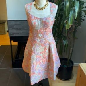 Aidan Mattox midi brocade dress- Size 4